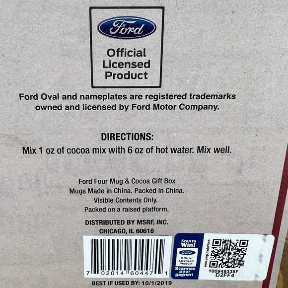 New Ford Mustang 4 Mug Set - Picture 10 of 10